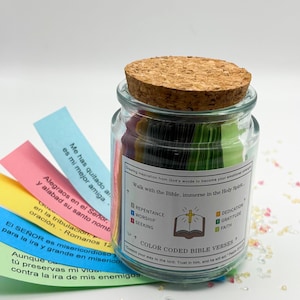 Bible Verse Jar – Emotions & Faith, Personalized Christian Gift, Encouragement Jar for Him or Her , birthday gift