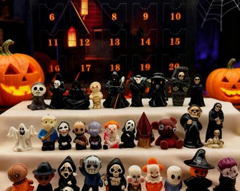 2026 Horror Advent Calendar Countdown Box - 31 Nights of Fright - Horror film Collectibles Gift Box -Spooky blind Box - Gift for Kid
