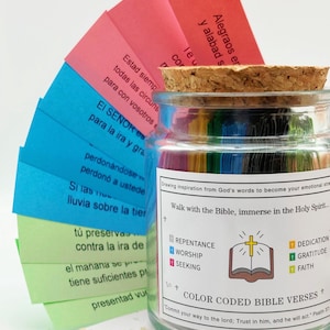 Bible Verse Jar –  Daily Encouragement, Handmade Christian Gift, Faith Jar, Inspirational Devotional Jar- Father Day Gift ,birthday gift