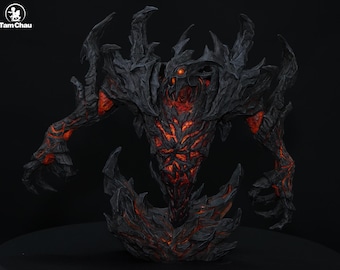 Estátua Shadow Fiend Dota 2: Figura de Resina Polystone - Estúdio TAM CHAU