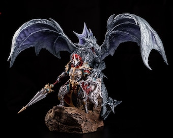 Estátua de Cavaleiro Dragão Dota 2: Figura de Resina Polystone - Estúdio TAM CHAU
