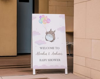 Baby Shower Welcome Sign, My neighbor totoro,