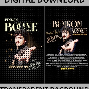 Benson Boone 2 PNG File, Benson Boone 2 Digital File, PNG files in the download.