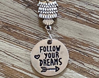 Don't Let Anyone Dull Your Sparkle  - Silvertone Charm Necklace/Inspirational/BOHO/Vintage