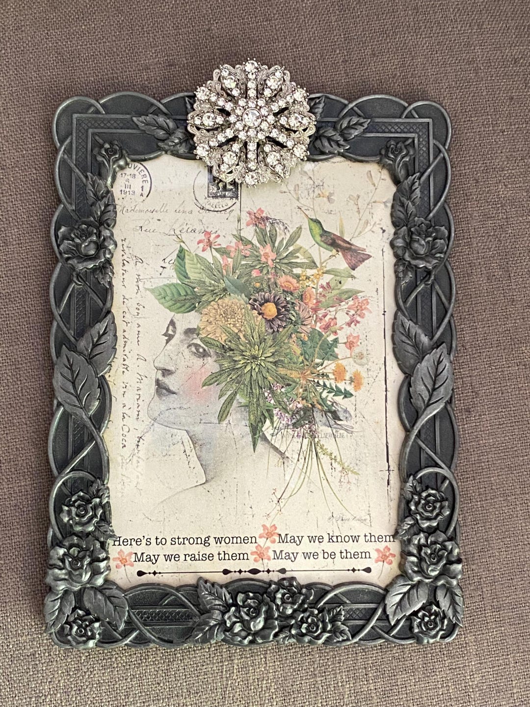 Picture Frame - 5 X 7 Vintage Metal Picture Frame - Etsy