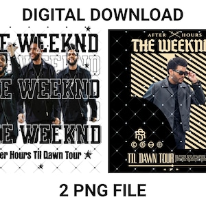The Weeknd 2 PNG File, The Weeknd 2025 stadium tour 2 Digital FILE, PNG Ready print to T-Shirt