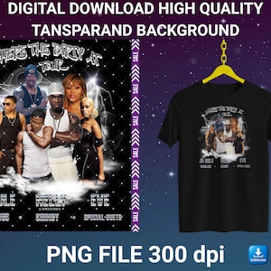 Nelly Concert Tour Shirt PNG File: 300 DPI Digital Design