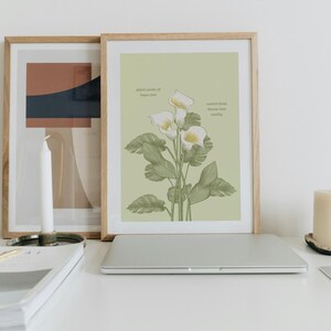 Floral Inspiration Digital Wall Art - 24 Printable Designs (With & Without Quotes)