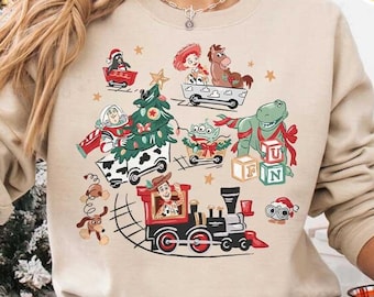 Disney Toy Story Christmas Shirt, Buzz Lightyear Woody Christmas Lights, Toy Story Family Holiday Xmas, Mickey's Very Merry Christmas Party