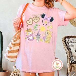 Vintage Disney Tangled Rapunzel Floral Shirt, Disney Princess Rapunzel Shirt, Lost Princess Tee, Magic Kingdom Shirt, Disney Girls Trip Tee