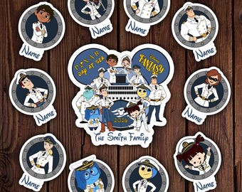 Personalized Pixar Day at Sea Disney Cruise Line 2026 Magnets, Pixar Characters Disney Fantasy Cruise Door Magnet Family Cruise Magnet