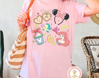 Disney Princess Ariel Shirt, Little Mermaid Shirt, Disney Girls Trip, Disney Minnie Ears Ariel Tee, Disney Princess Shirt, Ariel Mermaid