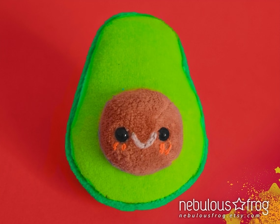 kawaii avocado plush