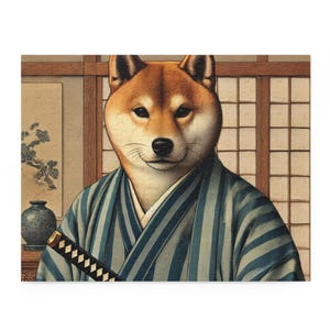 Japanese Samurai Dog Puzzle -Shiba Inu-