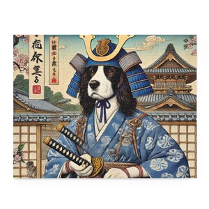 Japanese Samurai Dog Puzzle -English Springer Spaniel-