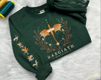 Fourth Wing Sweatshirt, Custom Dragon Rider Basgiath War College