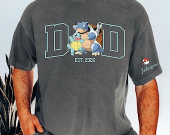 Chemise PokaDad personnalisée, sweat-shirt personnalisé personnages d'anime, cadeau fête des pères anime, cadeau d'anniversaire pour papa, sweat à capuche avec poche Beast