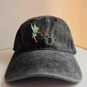 Disney tinkerbell Embroidered Hat, Tinkerbell Embroidered  Hat, Disneyworld Hat, Disney Cap, Disney couple Cap, Disney Family Cap