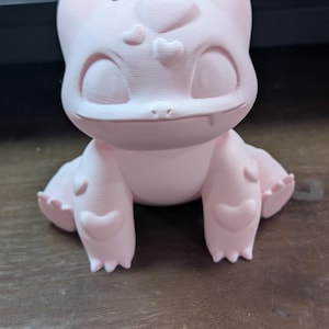3D Printed Paintable Heart Love Bulbasaur