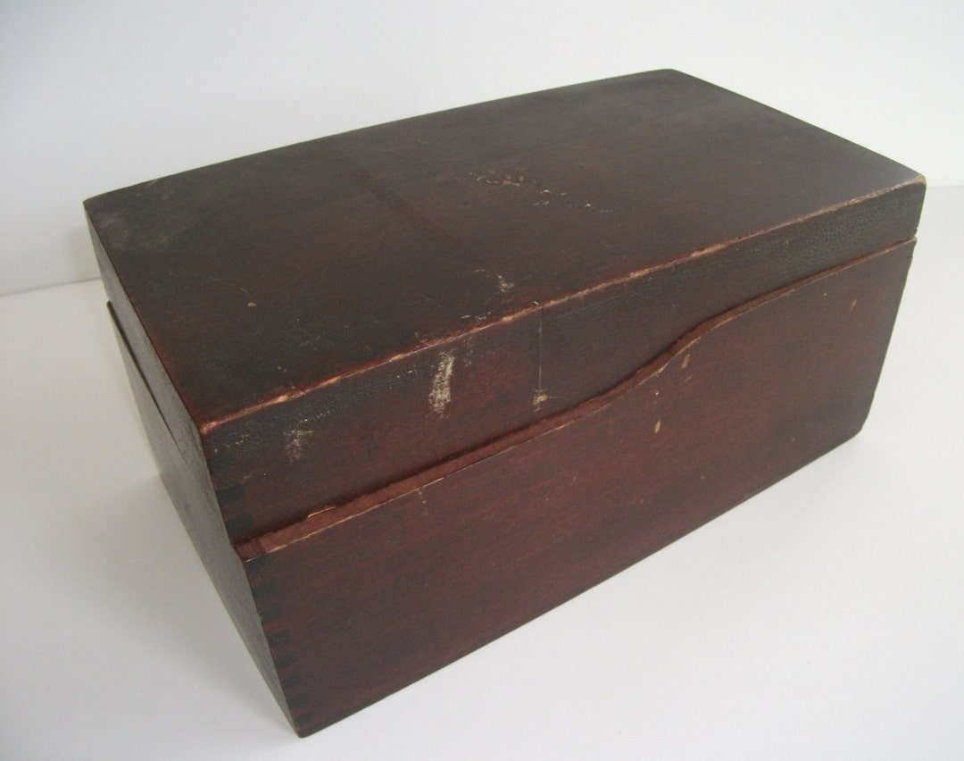 Vintage Wood File Box Globe, 19501960'S Nice Etsy