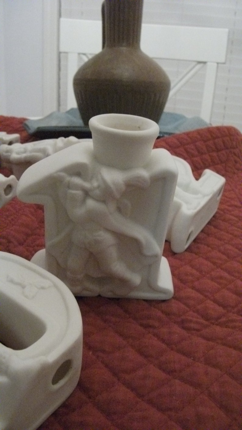 12 Days of Christmas Ceramic Bisque Candle Holder/12 Days Etsy