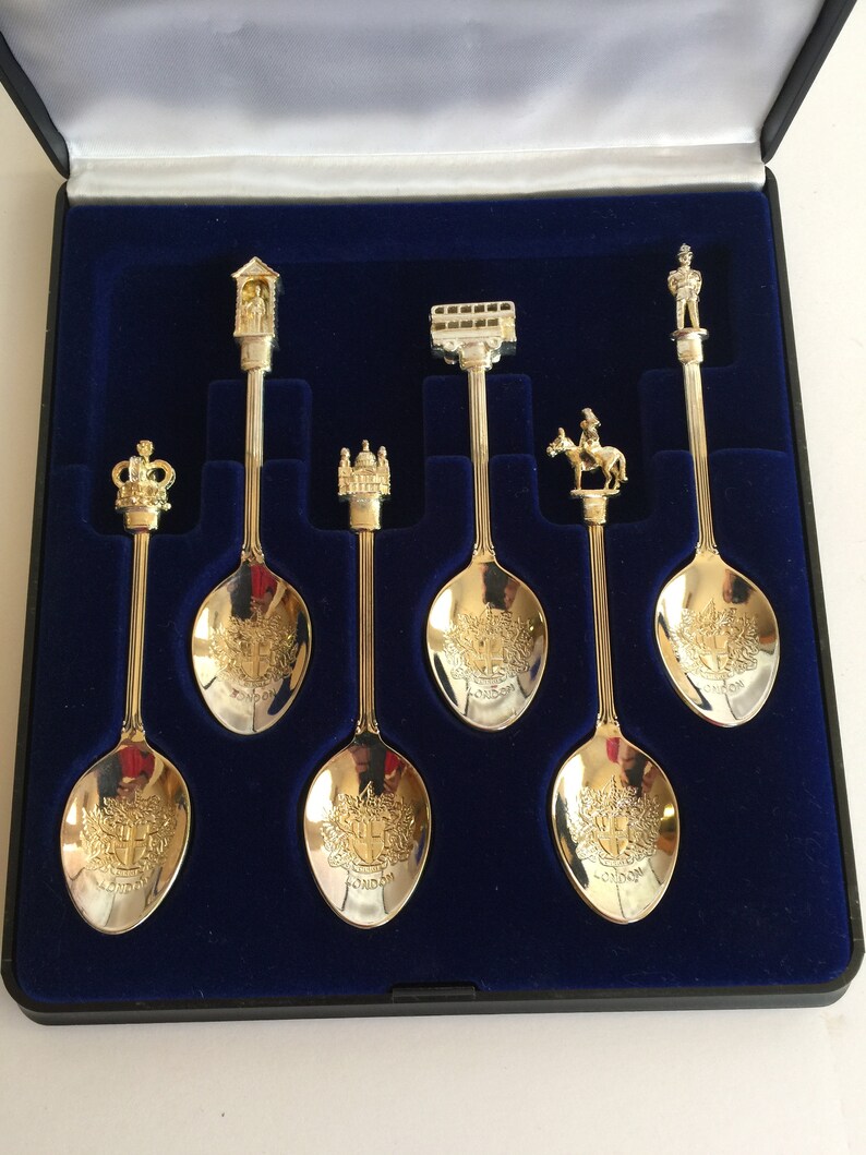 Vintage 6pc Silver Plated Spoons London Markedexquisite Etsy