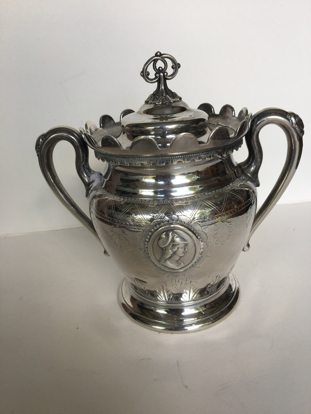 Reed & Barton Silver Plated Ornate URN/ Vintage Reed and Etsy