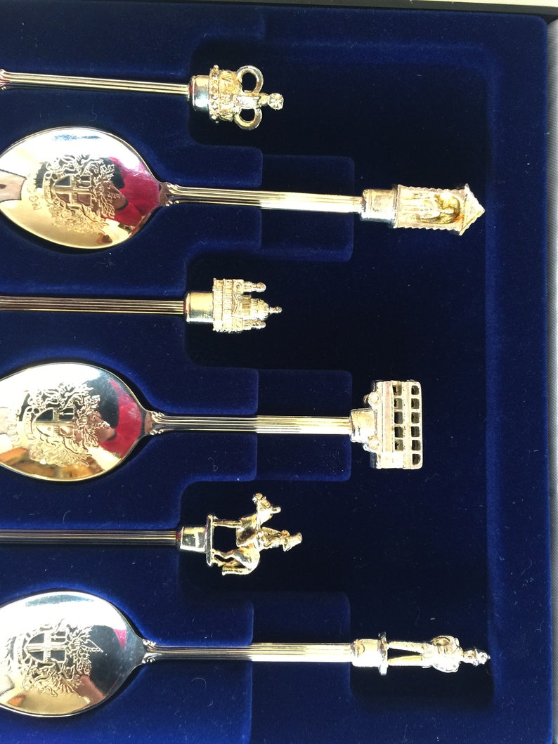 Vintage 6pc Silver Plated Spoons London Markedexquisite Etsy