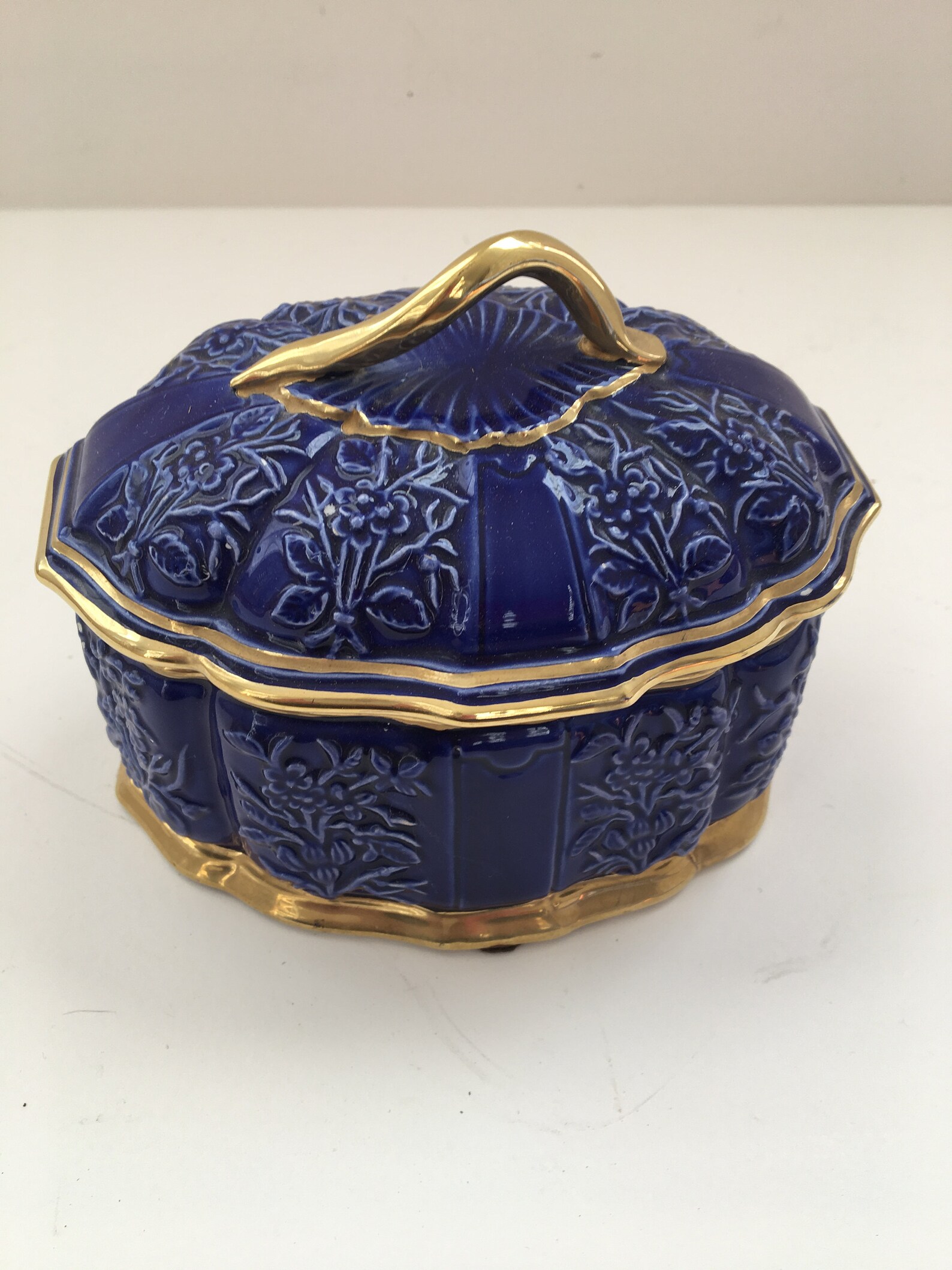 Vintage Ceramic Trinket Boxmade in Italy/ Jewelry Box Etsy