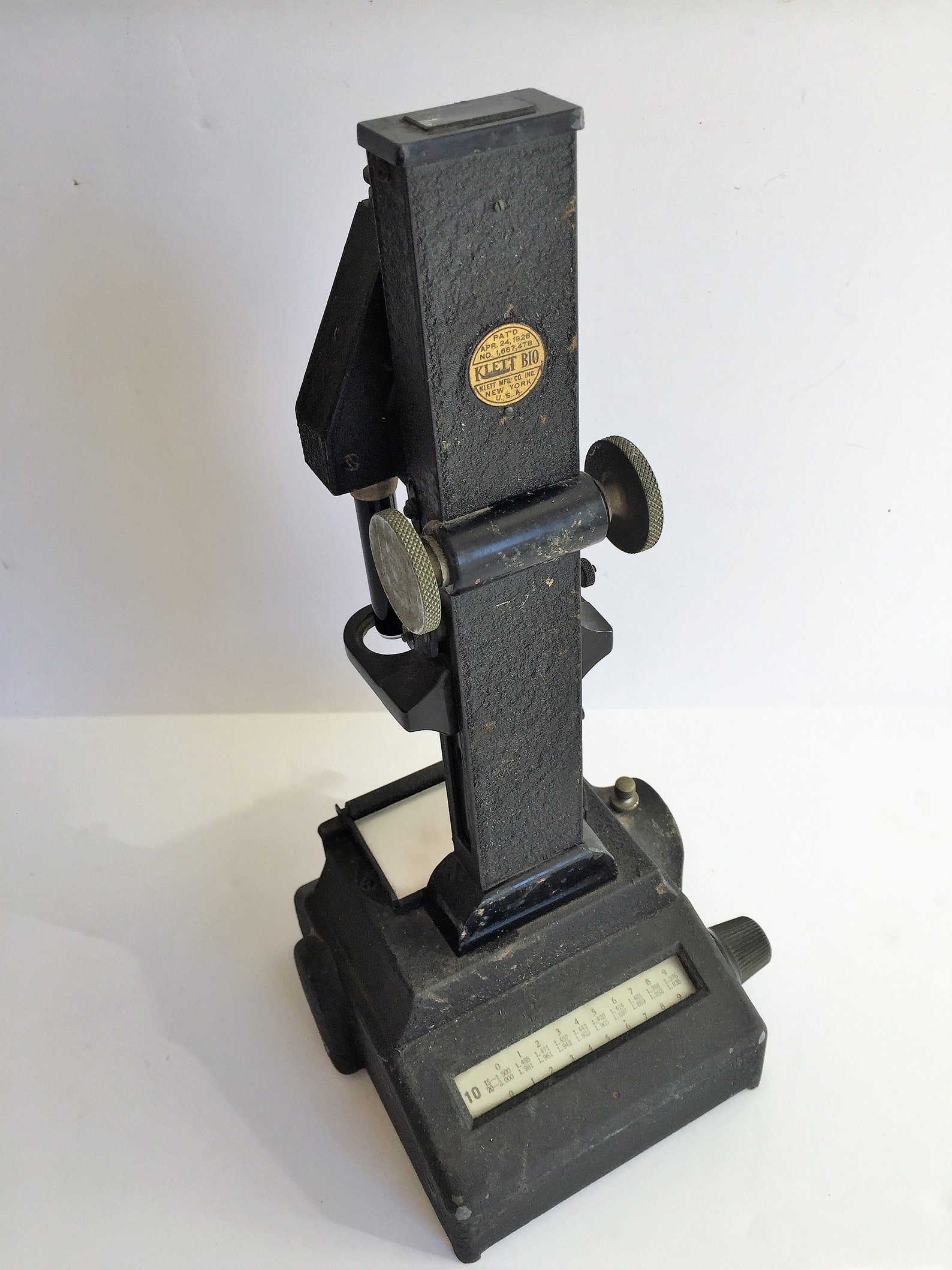 1920s Klett Bio Colorimeter, New York_13x6x6/ Vintage Colorimeter/ Antique Colorimeter Marked