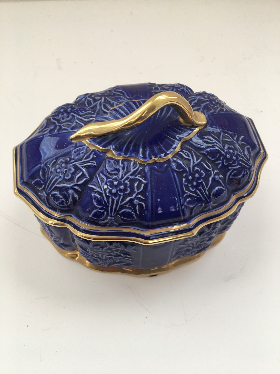Vintage Ceramic Trinket Boxmade in Italy/ Jewelry Box Etsy