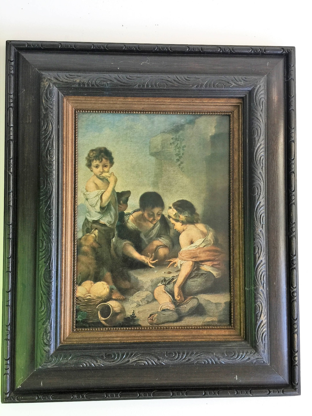 Vintage European Art By, Bartolomé Esteban Murillo Vintage Litho 18 X 14.5 1950s European Litho