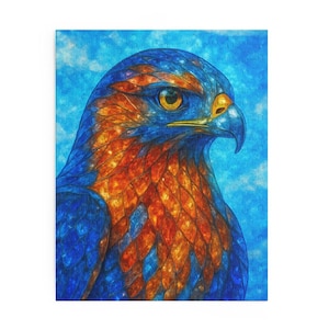 Eagle stained glass puzzle