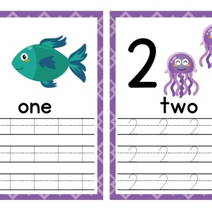 Worksheet/Printable Preschool math practice/Toddler Number tracing/Instant download/ numbers tracing and counting/ Number tracing 1-10