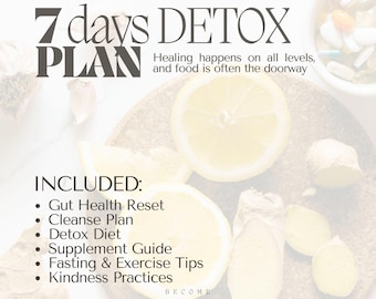 7-Day Detox & Weight Loss Plan – Gut Health Cleanse (Digital Download)