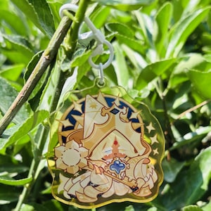 CookieRun Keychain, Shadow Milk Cookie & Pure Vanilla Cookie Keychain