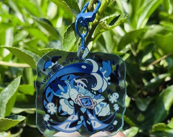 Shadow Milk & Pure Vanilla Cookie acryl sleutelhangerset | Cookie Run-fanmerchandise | Dubbelzijdige gamebedels | Leuk cadeau voor gamers
