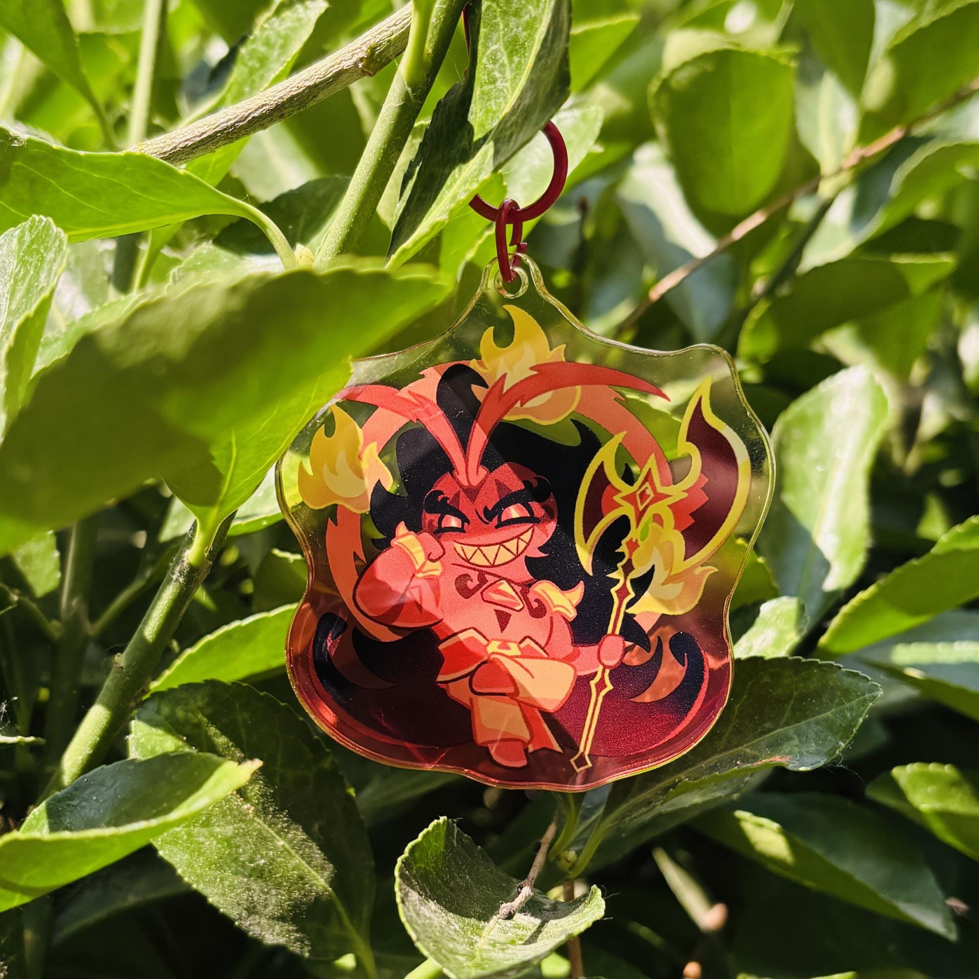 Burning Spice Cookie Acrylic Keychain | Cookie Run Kingdom Fan