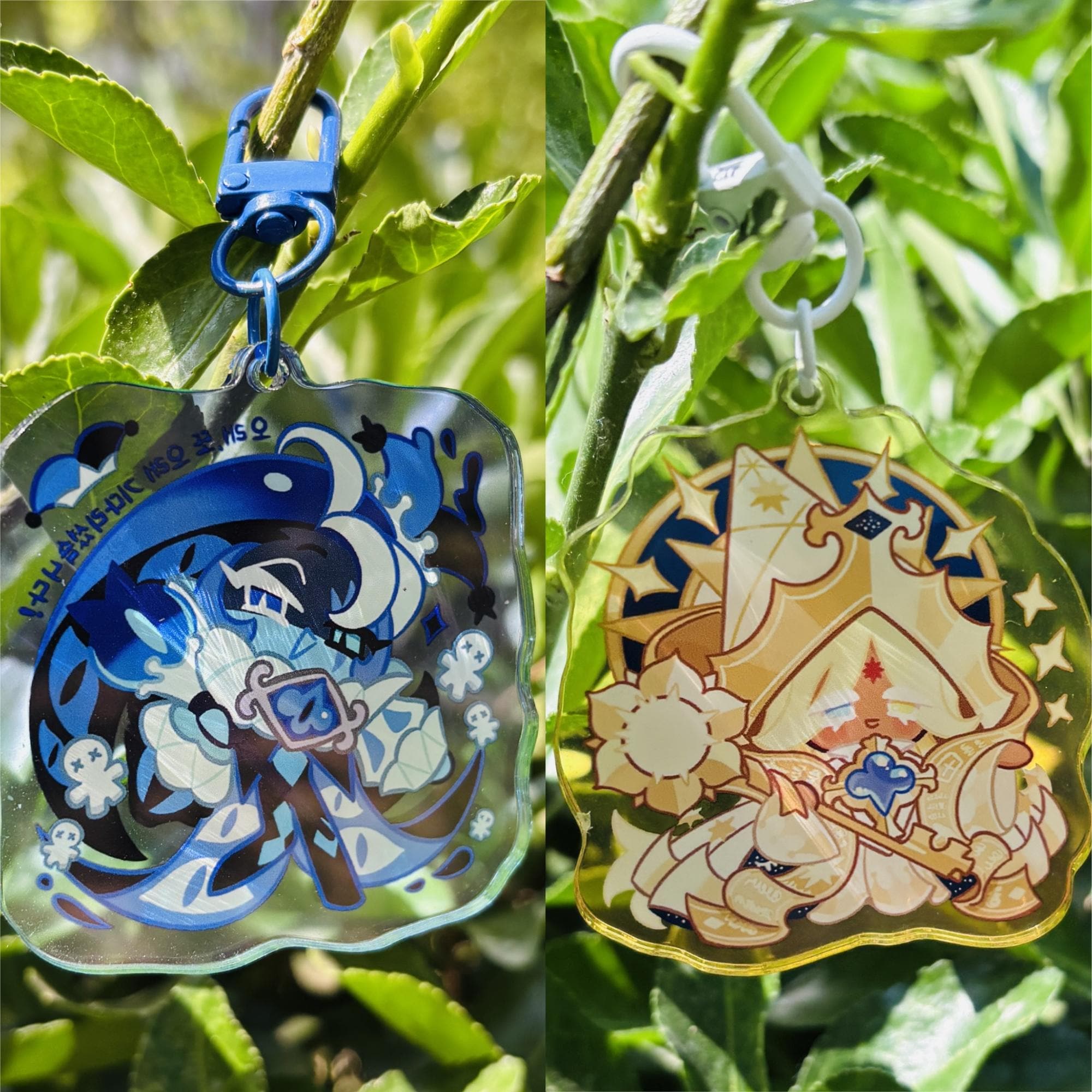 Shadow Milk & Pure Vanilla Cookie Acrylic Keychain Set | Cookie