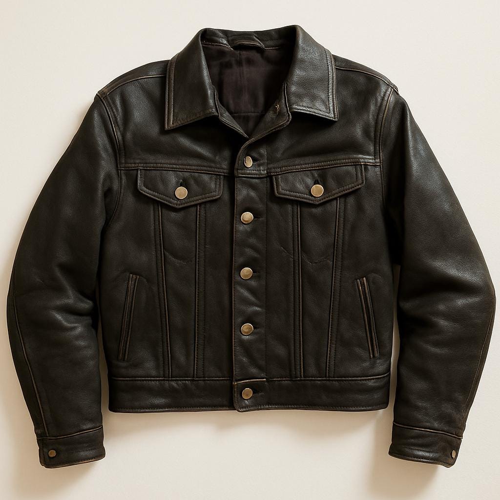 1960s Leather Jacket - Etsy Canada