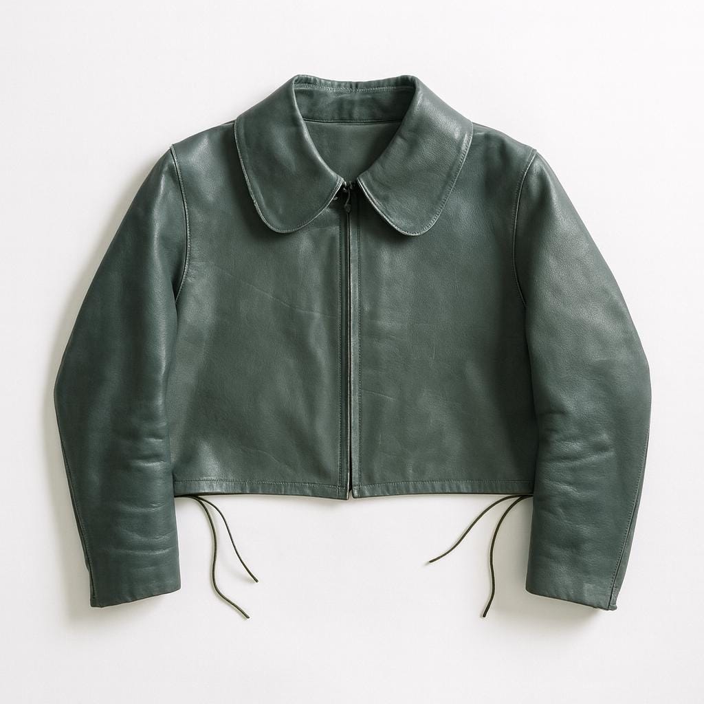 Military Vintageドイツ軍　LEATHER JACKET Vintage 100% Leather Bomber Jacket w/ Military Europe