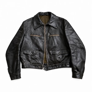 French Cyclist Jacket Leather - Etsy