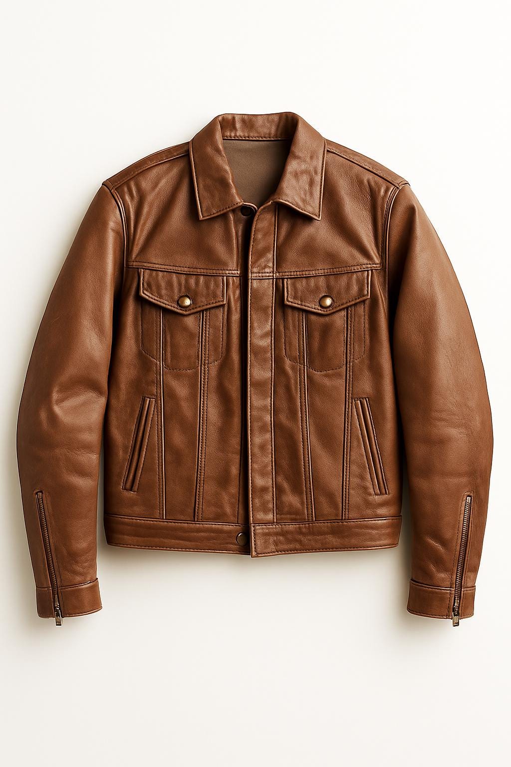 [H]SHEEP LEATHER 70‘S SPORTS JACKET H]SHEEP LEATHER 70'S SPORTS JACKET