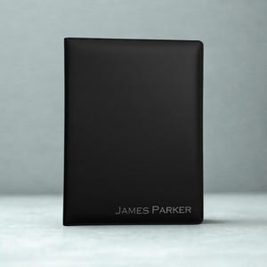 Personalized Leather Portfolio Binder with Name Engraving, Custom Business Padfolio with Calculator, Office Gift, Best Graduation Gift.
