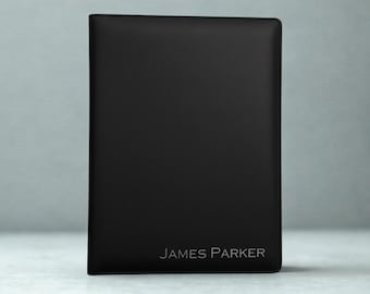 Personalized Leather Portfolio Binder with Name Engraving, Custom Business Padfolio with Calculator, Office Gift, Best Graduation Gift.