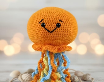 Jellyfish Crochet Pattern PDF | Amigurumi Jellyfish Crochet Pattern | Easy Crochet Pattern | Crochet Jellyfish Gift | Crochet Tutorial