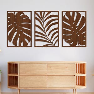 Palm Leaf Wood Wall Art, Wood Palm Leaf Wall Decor, Wooden Wall Decor Tropical Design, Wood Palm Tree Wall Art, Wood Leaf Wall Hanging