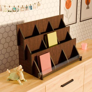 Wood Greeting Card Display, Sticker Display Stand, Personalised Card Holder,  Postcard Rack, Postcard Display Stand, Custom Pocket Stand