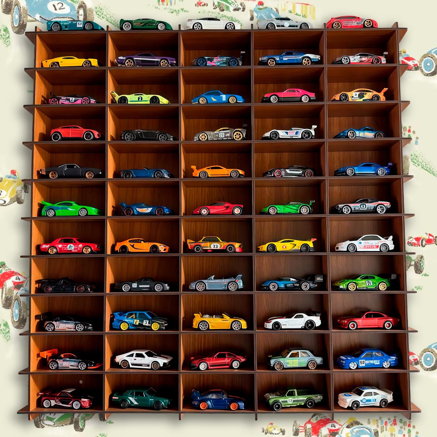 M*S様 ホットウィール 壁掛けディスプレイとディスプレイスタンド Amazon.co.jp: Rustic Roots カーディスプレイシェルフ - 木製