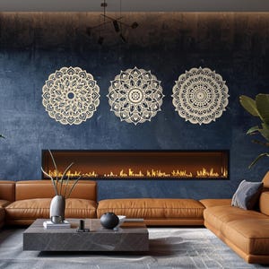Mandala Wall Art Set, Wood Mandala Wall Hanging, Wooden Mandala Wall Art, Wooden Mandala Art, Mandala Wall Decor, Wood Mandala Wall Decor